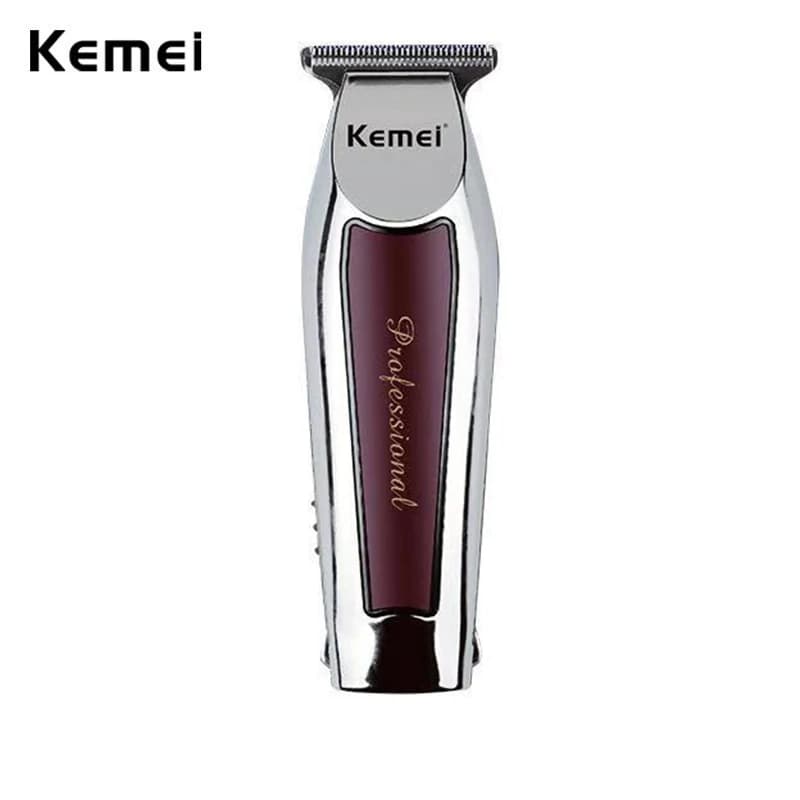 Kemei Tagliacapelli professionale Finitura senza fili Macchina per tagliare i capelli Tagliacapelli elettrico Lama a T da 0 mm Taglio ravvicinato Barbiere