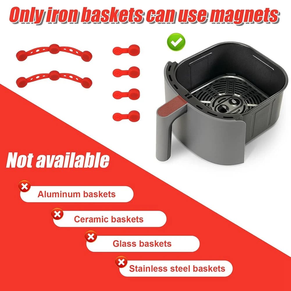 !Prezzo-Goccia! ad Magnetic Fibbies for Air Frying Silicone Fibbies with Air Frying Magnet Silicone Fibbies for Air Frying Machine