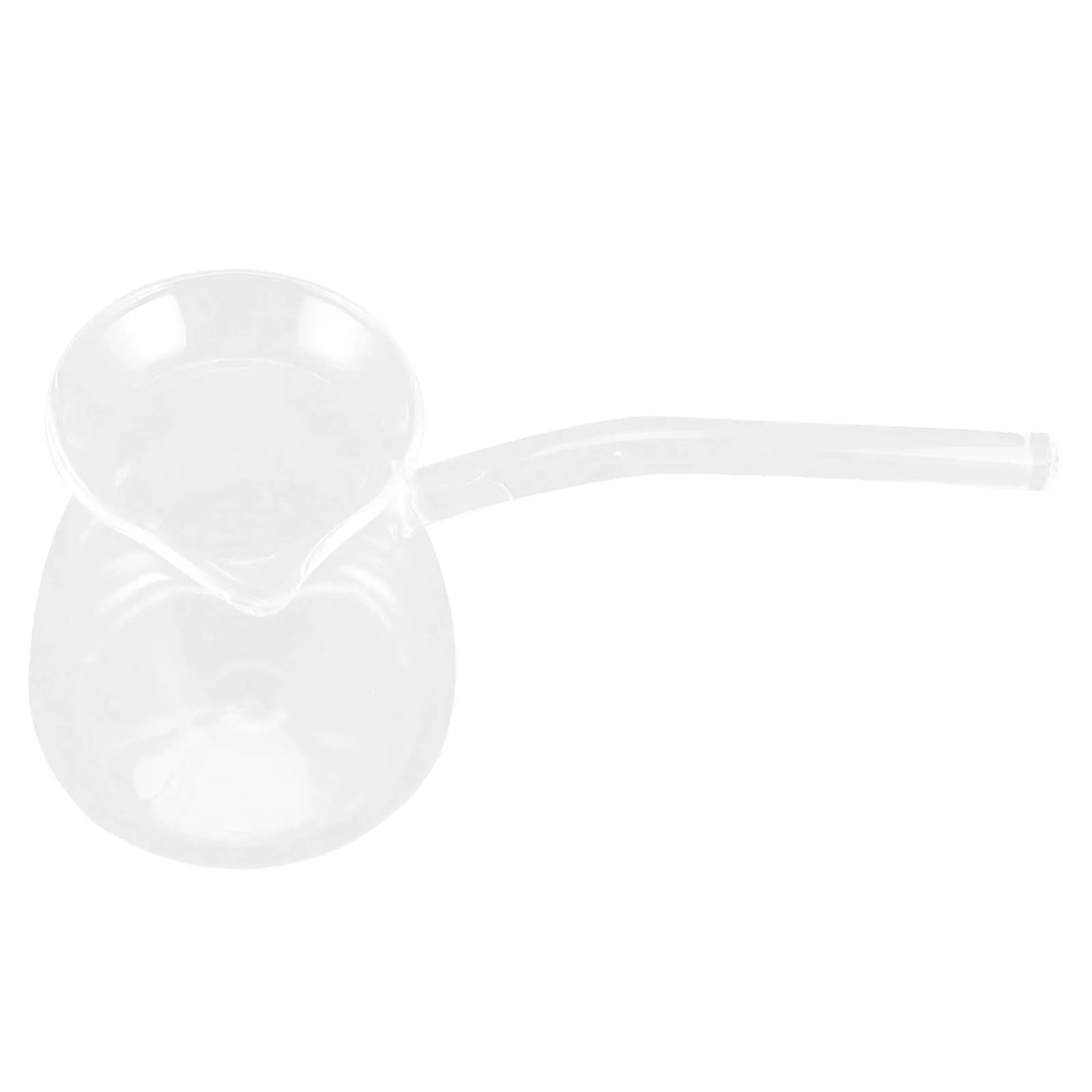 Extra Strong Thick Glass Teapot Handheld Elegant Decorative Tea Pot for Electric Ceramic Heater Hotel Restaurant Home Use