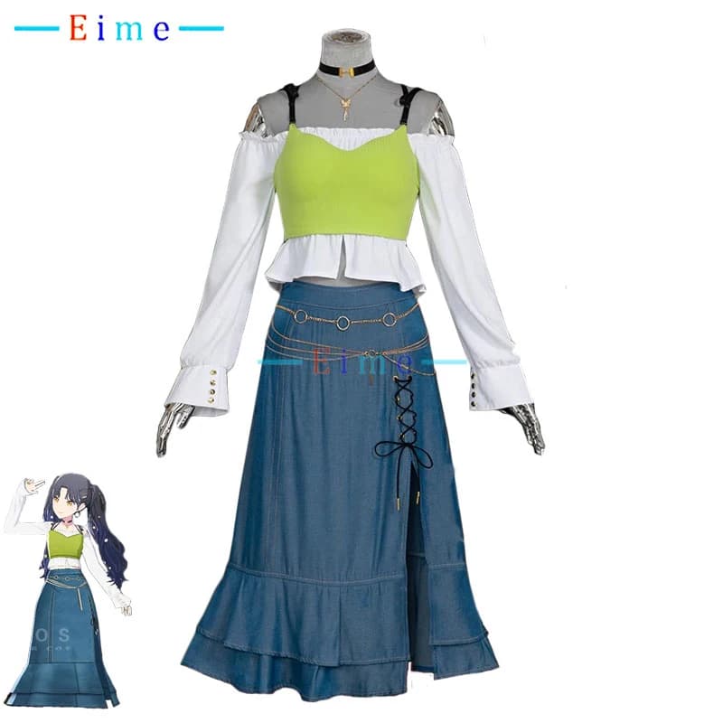 PJSK ‌ Shiraishi Un costume cosplay Gioco Abito cosplay Abito casual Abbigliamento anime Uniformi per feste di Halloween