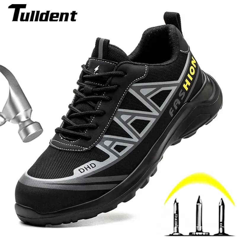 Scarpe sportive alla moda Stivali da lavoro Scarpe antinfortunistiche antiforatura Scarpe da uomo con punta in acciaio Scarpe protettive di sicurezza Indistruttibili