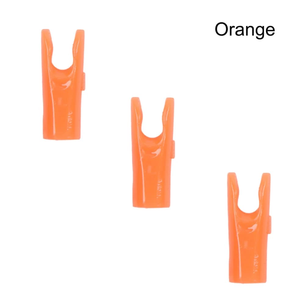 Perno per tiro con l'arco L Cocche da tiro in plastica Frecce in carbonio Pin Nocks per caccia con tiro con l'arco con arco composto 12 pezzi