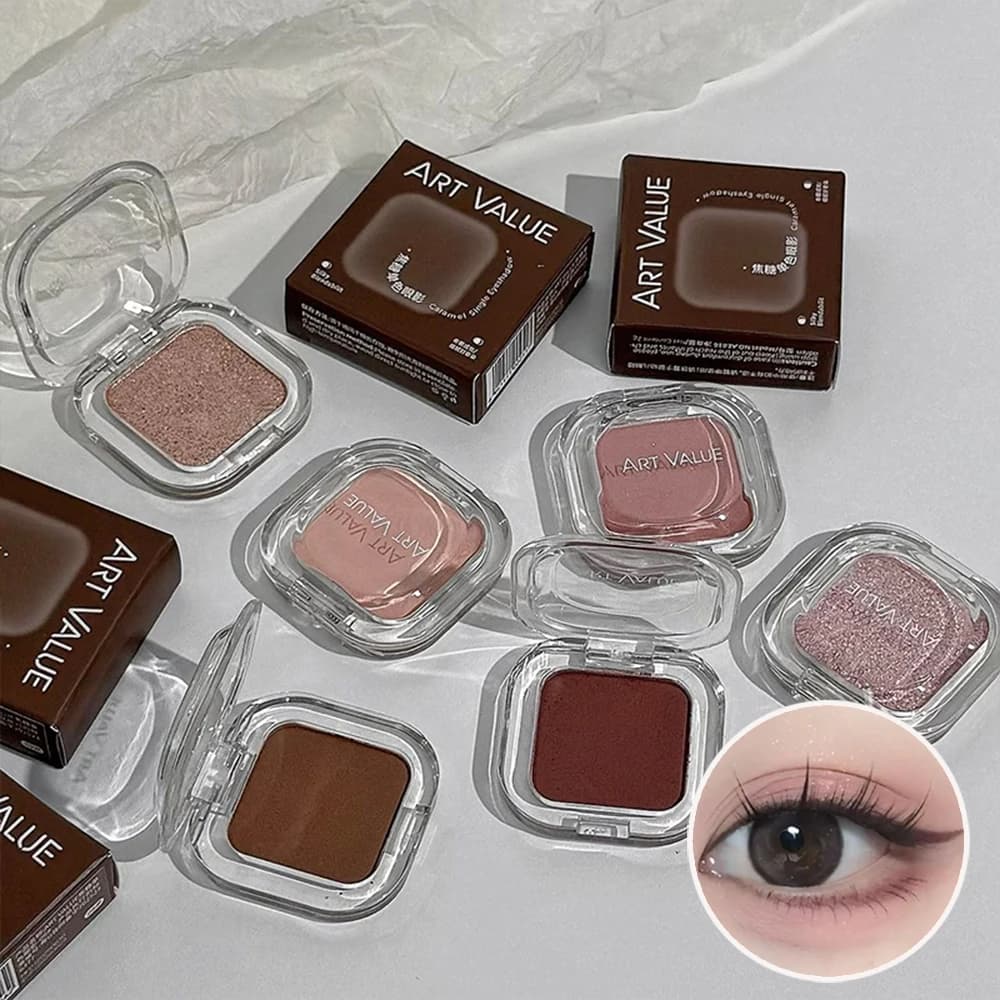 Red Brown Shade Palette Multifunctional Eyeliner Red Coral Matte Seed Kiss Bottom Shadow Eyeliner Makeup