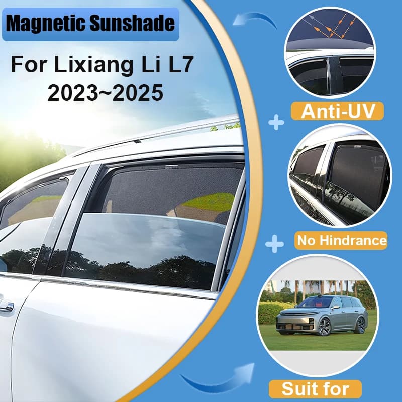 Car Sunshade For Lixiang Li L7 2023 2024 2025 Windshield Frame Blind Window Sun Visor Shade Anti-UV Car Protection Accessories