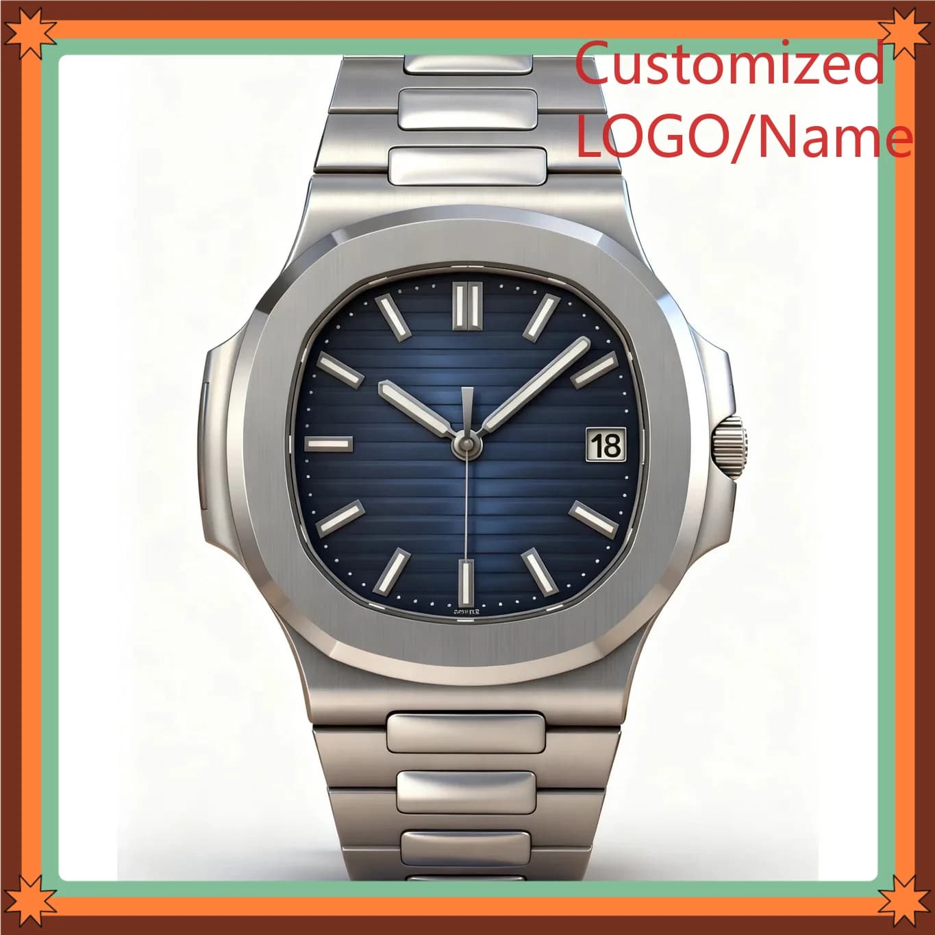 Orologio di Lusso da Uomo A989 40mm in Acciaio 904L con Movimento Meccanico Automatico Personalizzato
