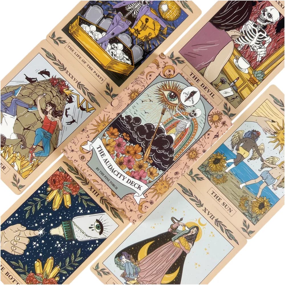 1 pz The Audacity Deck: Carte Oracolo per Divinazione del Destino, Carte dei Tarocchi, Carte da Gioco da Tavolo per Intrattenimento