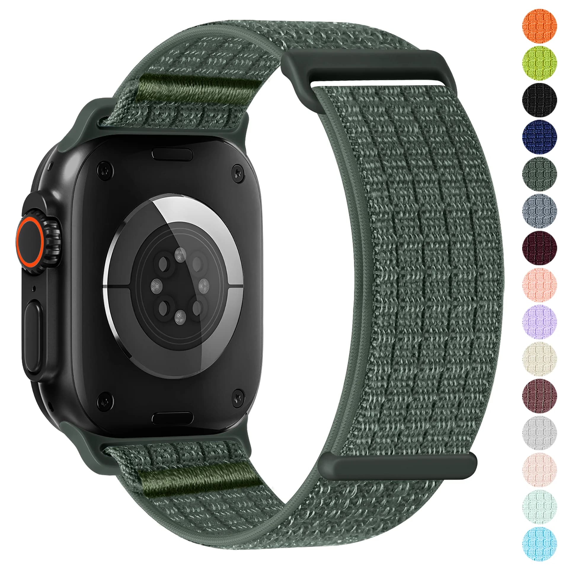 Nylon Sport Strap For Apple Watch Band Ultra 3 2 49mm Loop Bracelet for iWatch Series 11 10 9 8 7 SE 3 46mm 45 38mm 44mm 41 42mm