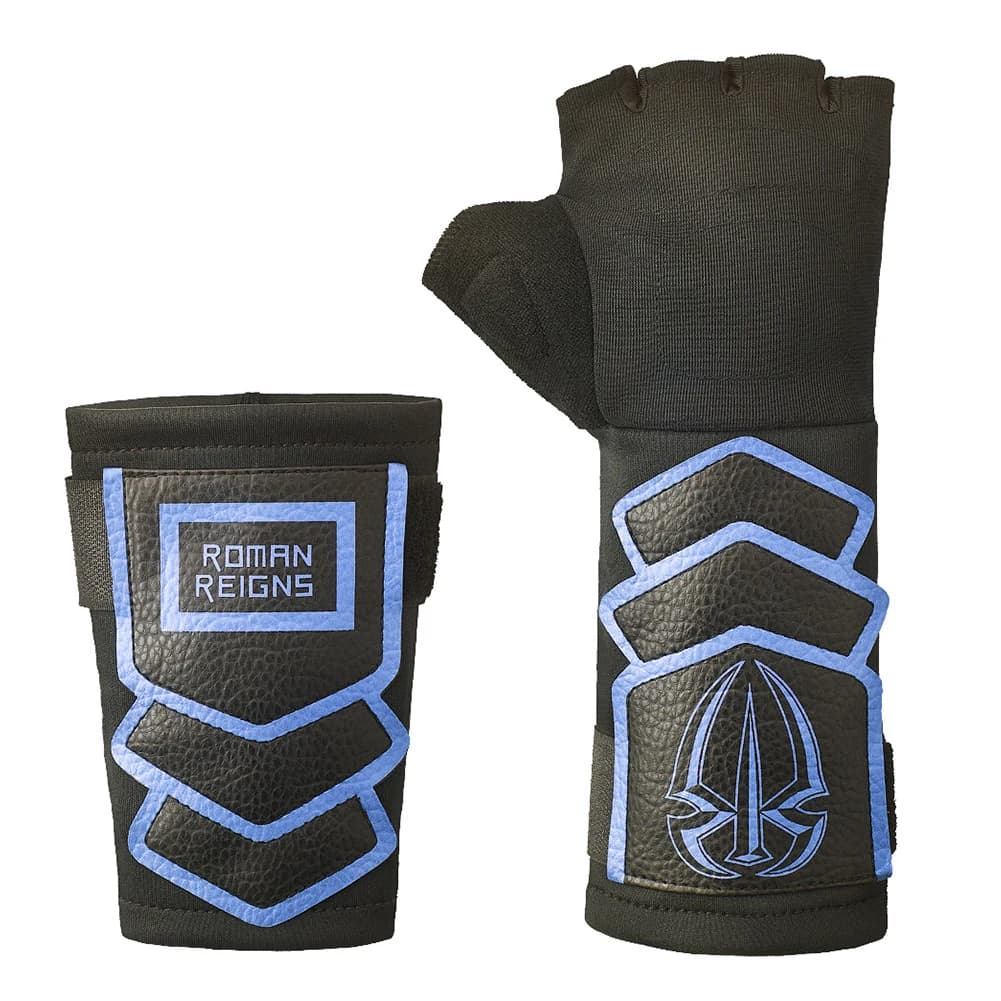 Set di braccialetti per guanti Roman Reigns Guanti da moto blu Merchandise da wrestling Pro Wrestling Phenomena Gear