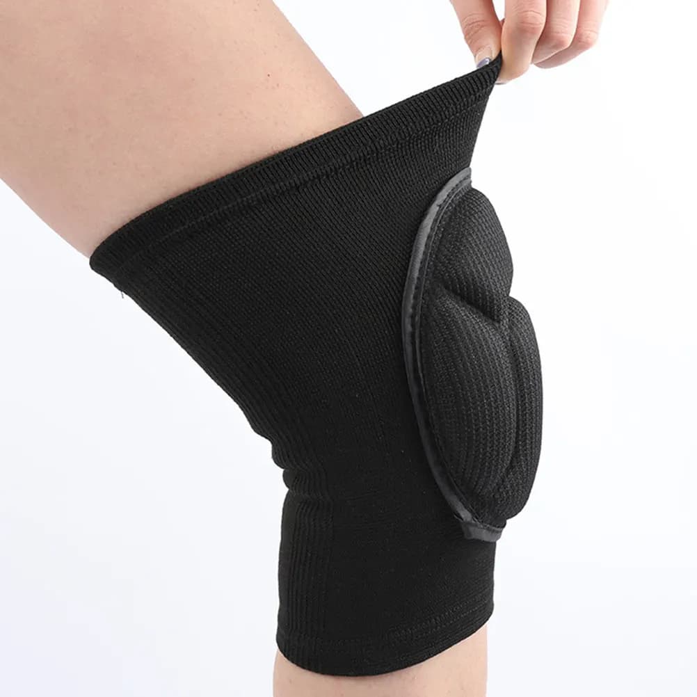 1 Paio di Ginocchiere Imbottite in Spugna per Calcio, Pallavolo, Sport, Protezione Antiscivolo con Cuscinetto Spesso per Ciclismo, Corsa e Sport all'Aperto