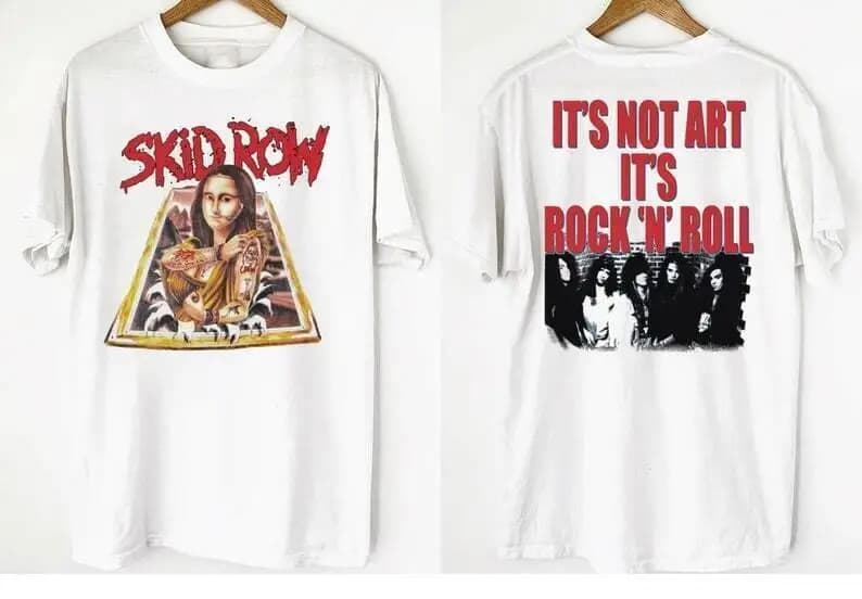 Skid Row Mona Lisa 1989 Tour T-Shirt Skid Row Unisex T-Shirt S-3XL