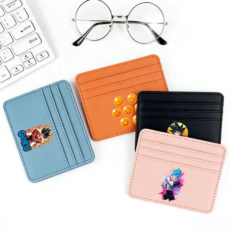 Dragon Ball Men Credit Card Holder Anime Print Coin Purse Fashion PU Wallet ID Card Pack Cartoon Passport Card Bag Birthday Gift