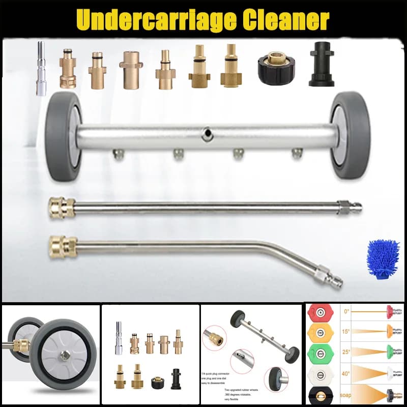Per Karcher/Bosch/Elitech/Parkside/Nilfisk/michinhuter/Undercarriage Cleaner Water Broom Washer ugello della ventola strumenti per la pulizia dell'auto