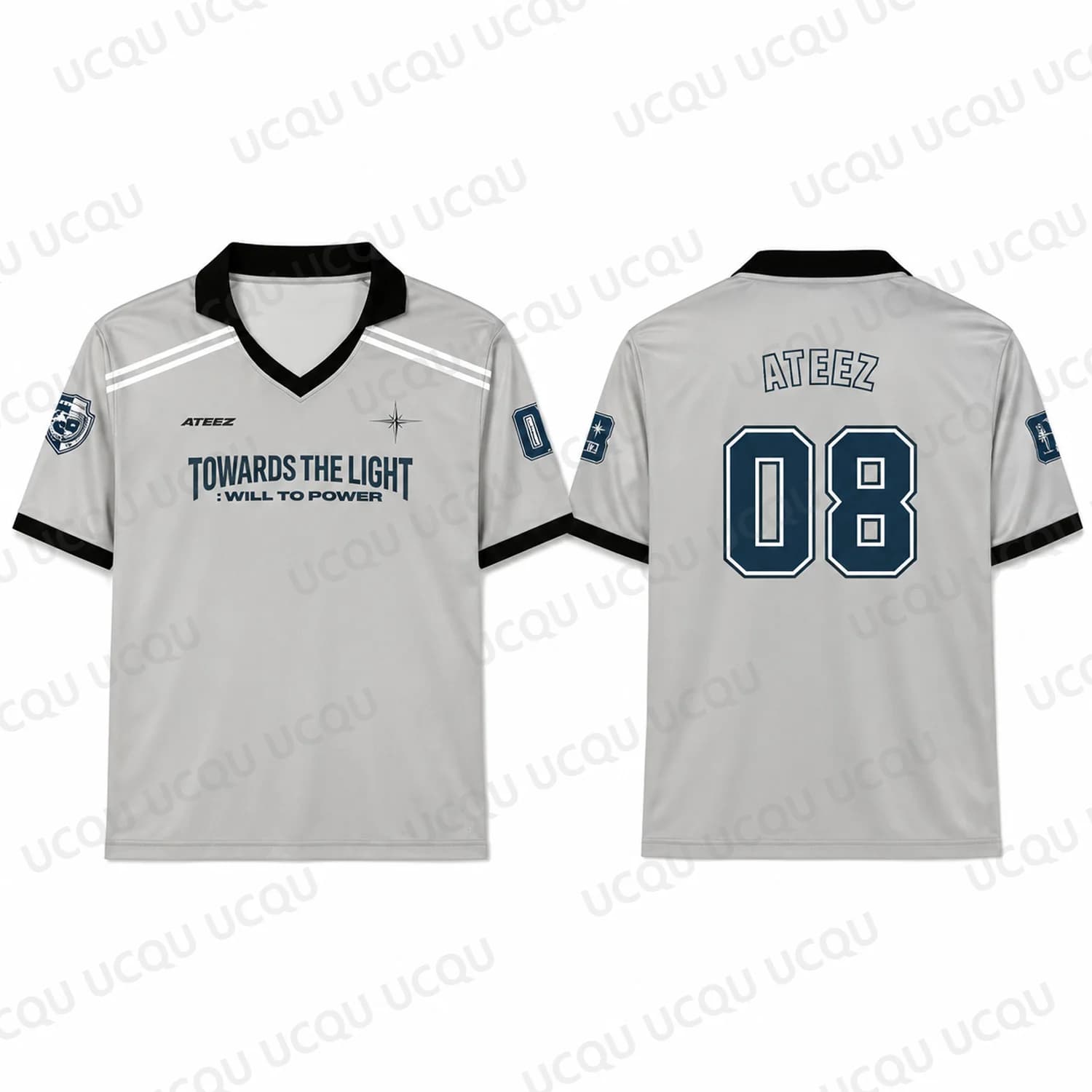 2026 ATEEZ Towards The Light Will To Power Europe Tour Replica Short Sleeve T Shirt Kpop Fan Tee Adult Kids