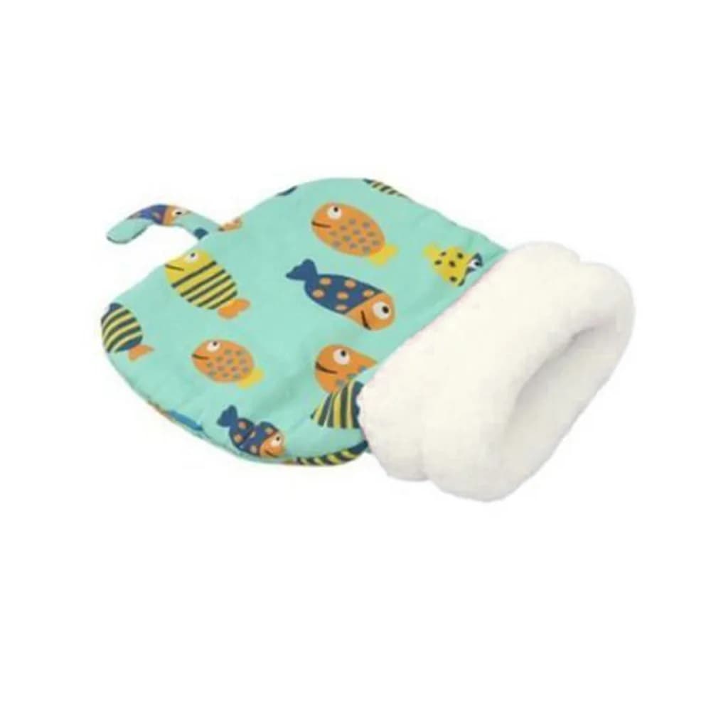 Cat Bed Cartoon Cat Sleeping Bag Thickened Soft Cat Nest Kennel Lamb Fleece Semi-closed Cat Cushion Winter