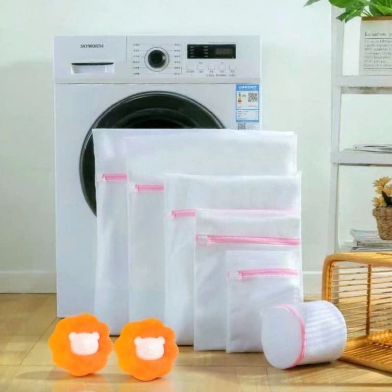 Zippered Mesh Laundry Bags Anti-deformation Clothes Storage Pouch for Household Cleaning Tools Bra Care Underwear Cleaning Tools