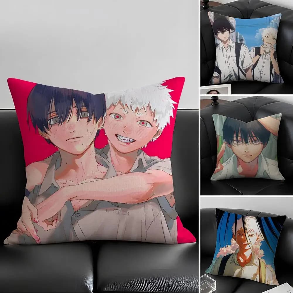 Set di Federe per Cuscini S-Summer Hikaru Died-S in Lino Naturale, Decorazione Tutto-in-Uno per Divano, Camera da Letto e Sedia