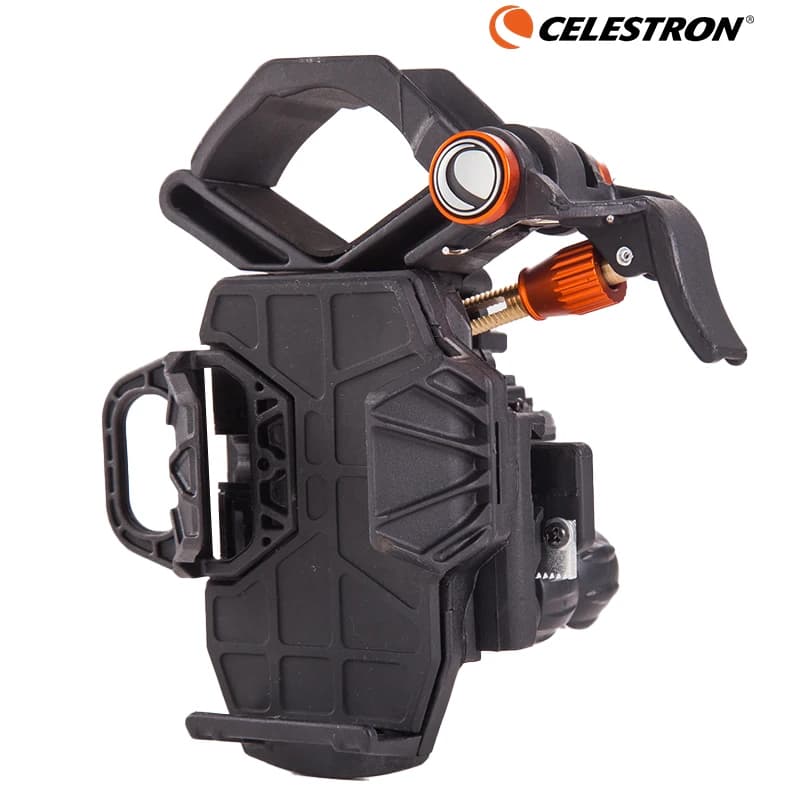 Celestron NexYZ Adattatore universale per smartphone a 3 assi Supporto per telefono cellulare per microscopio binocolo telescopio astronomico
