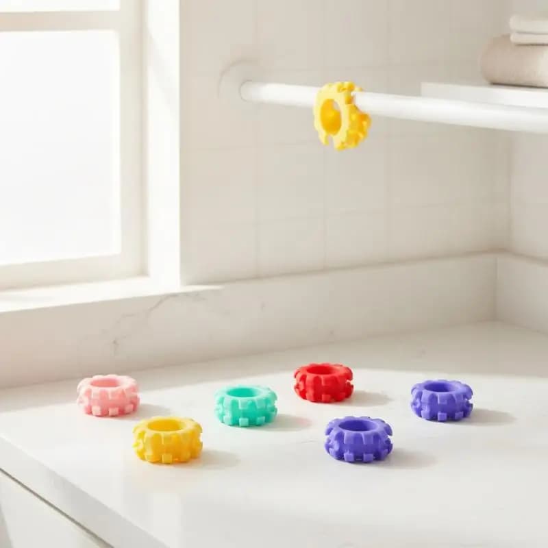 5Pcs Anti-Slip Fixed Windproof Clothes Hanger Clips Laundry Drying Holders for Home Travel Towel Socks Flower Drying