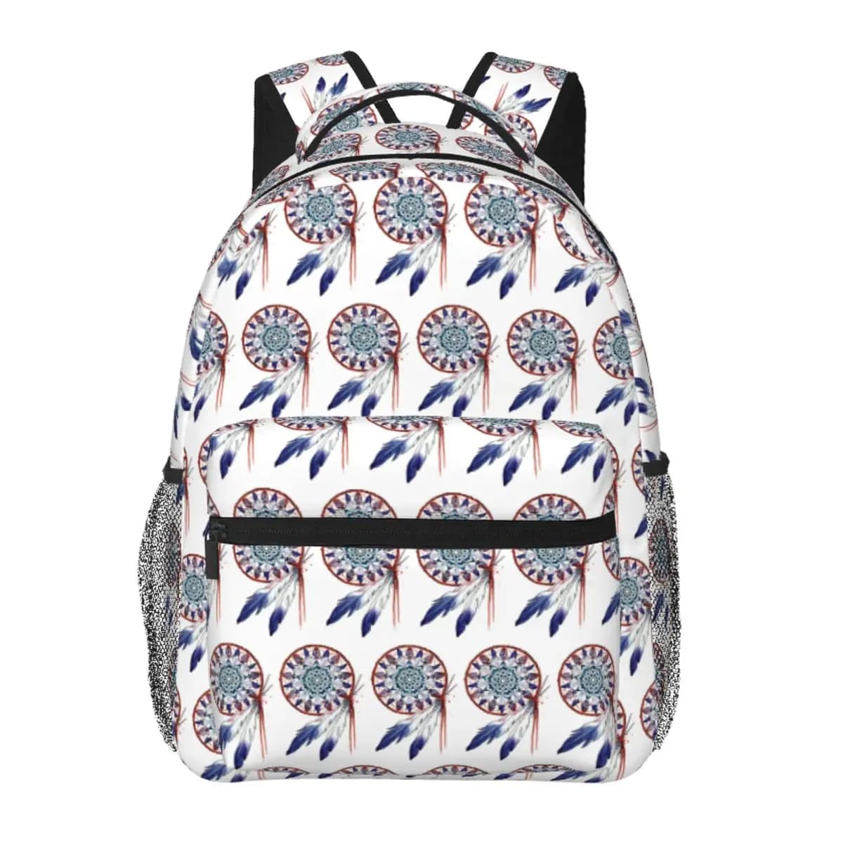 Dreamcatcher Mandala Backpack Student Boys Girls BookBag Kids School Bag Laptop Shoulder Bags for Men Women