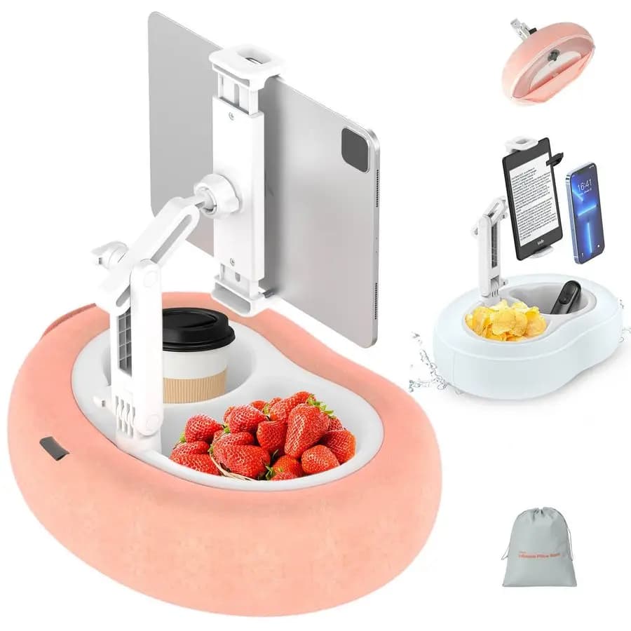 Supporto Impermeabile per Tablet e Kindle da Letto, Divano, Vasca, Piscina, Lettino Prendisole, Portatile e Gonfiabile con Tessuto Staccabile