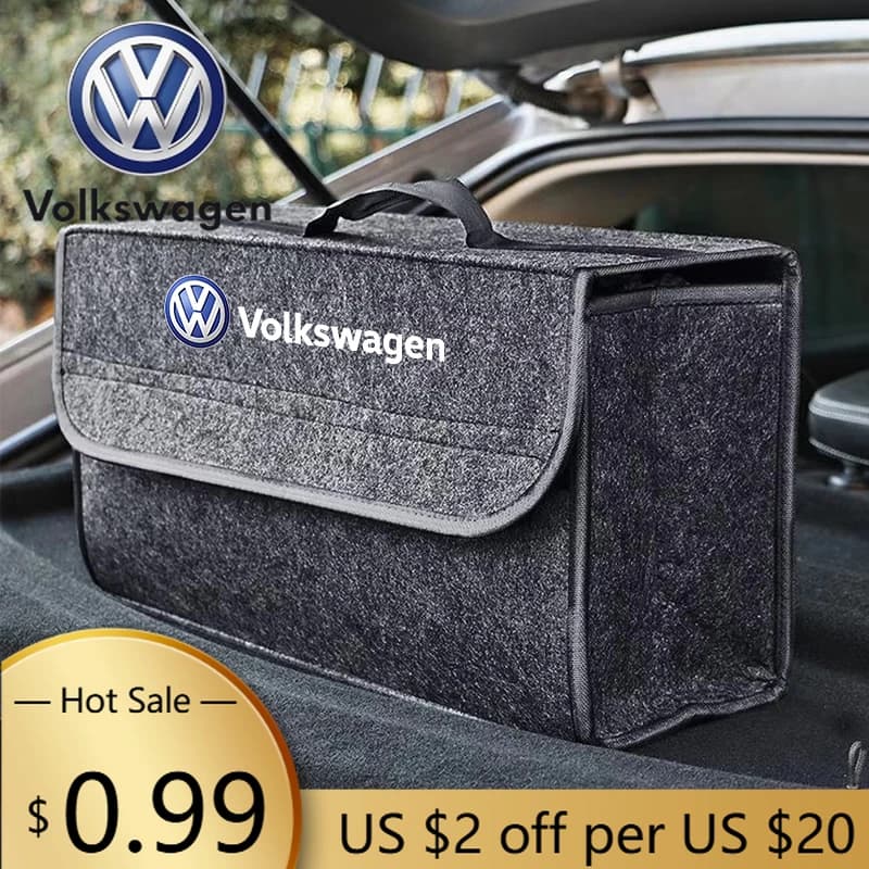 Organizzatore per Bagagliaio Auto VOLKSWAGEN, Borsa Portaoggetti per Tiguan, Polo, Golf, Passat, Jetta, Tran