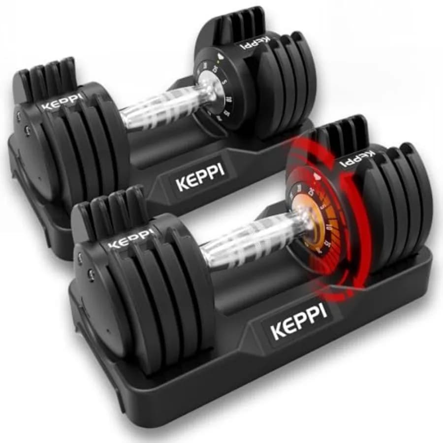 Set di manubri regolabili 25lb 40lb 55lb 60lb in metallo antiscivolo con regolazione rapida del peso per allenamento completo del corpo e fitness