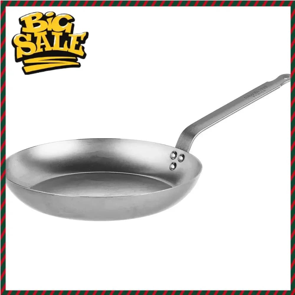 Bestseller: Padella Antiaderente Naturale da 11 Pollici con Manico in Ferro, Compatibile con Tutte le Superfici di Cottura, Prodotta in Francia