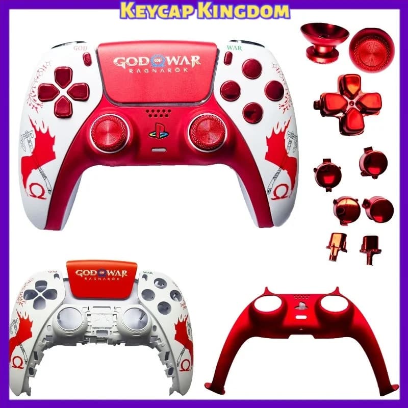 For PS5 Gaming Controller Replacement Shell Electroplated DIY Mod Repair Cover Case PS5 Accessories Gamepad Decor Gift Collect