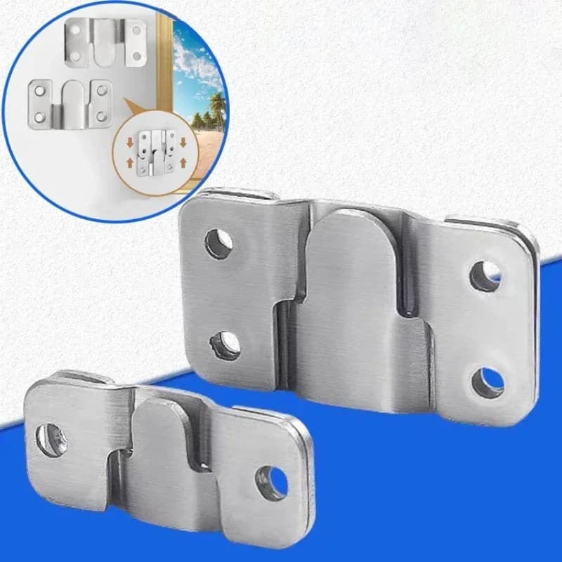 Staffa di fissaggio a parete per testiera da 20 pezzi, accessori hardware, utilizzata per appendere cornici per foto, foto e visualizzare dipinti