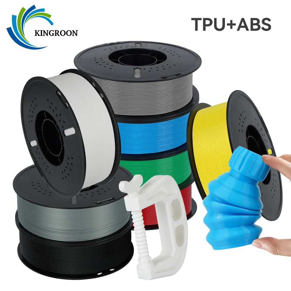 TPU&ABS 10KG 5KG 1KG Filament Bobbin 1.75mm for 3D Printer, Flexibility and Resistance, Two Options for 3D Printer