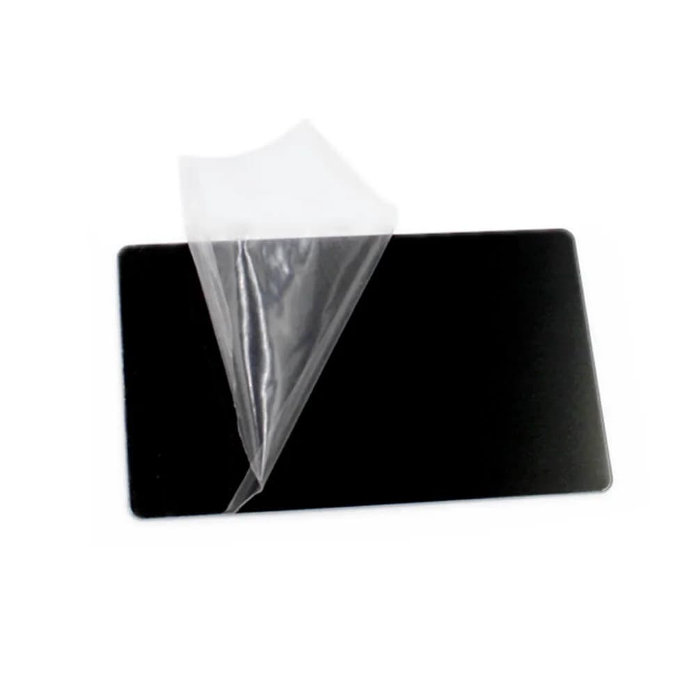 Piastra in lega di alluminio anodizzato nero da 20 pezzi piastra piatta in alluminio 5052 spessa 1mm 100x60mm 80x50mm per incisione con stampa Laser fai da te