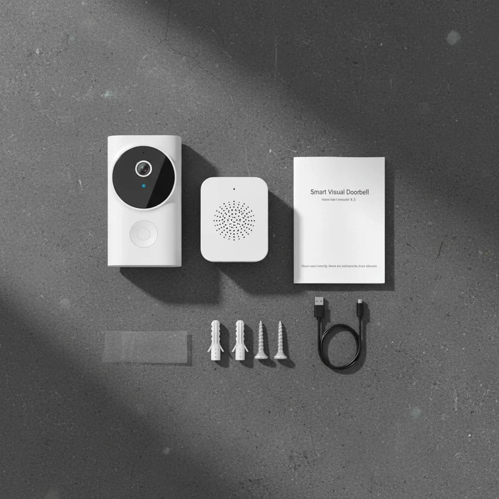 1PCS Smart HD Video Streaming Campanello Telecamera Sensore PIR integrato Campanello per porta di sicurezza domestica per parti di utensili per PC VISIONE notturna