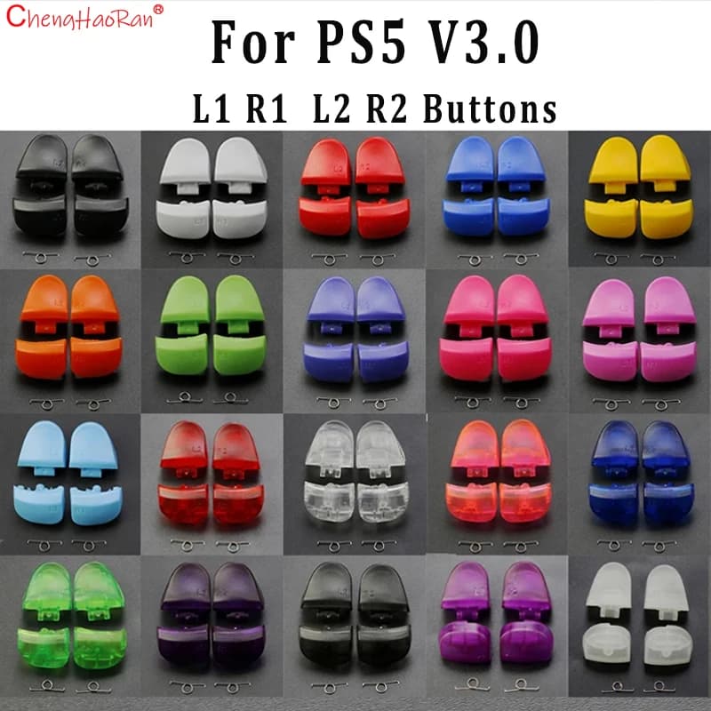 1Set Parti di Ricambio Per PS5 V3.0 BDM-030 Controller L1 R1 L2 R2 Trigger Spalla Bottoni Con Molle Accessori