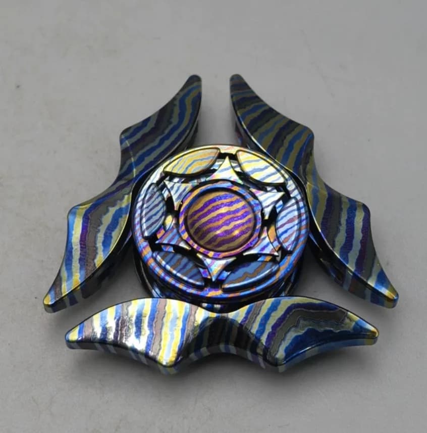 Used EDC Zircuti Gyroscope Fidget Spinner Metal Decompression Toy