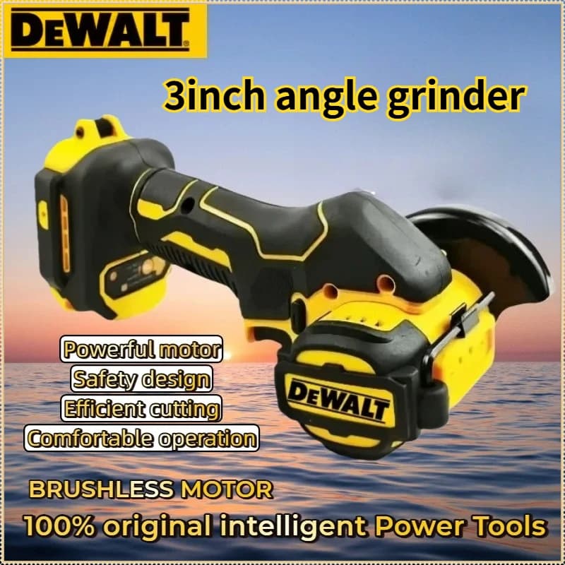 Mini smerigliatrice angolare a batteria DEWALT da 3 pollici, macchina per lucidatura e taglio, utensile elettrico compatibile con batteria DEWALT 18V