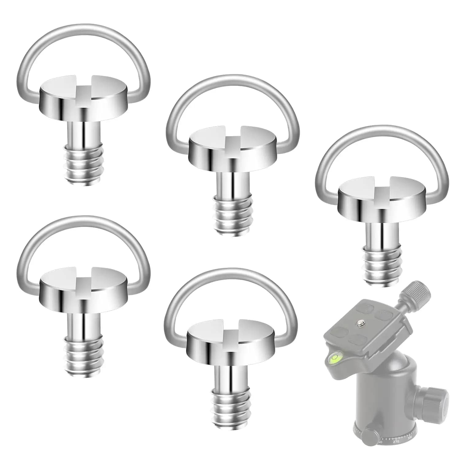 20-1PCS In Acciaio Inox 1/4 "Tremodo Della Macchina Fotografica Vite di Montaggio Adattatore A Sgancio Rapido Vite Della Macchina Fotografica per Camcorder Treppiede Monopiede