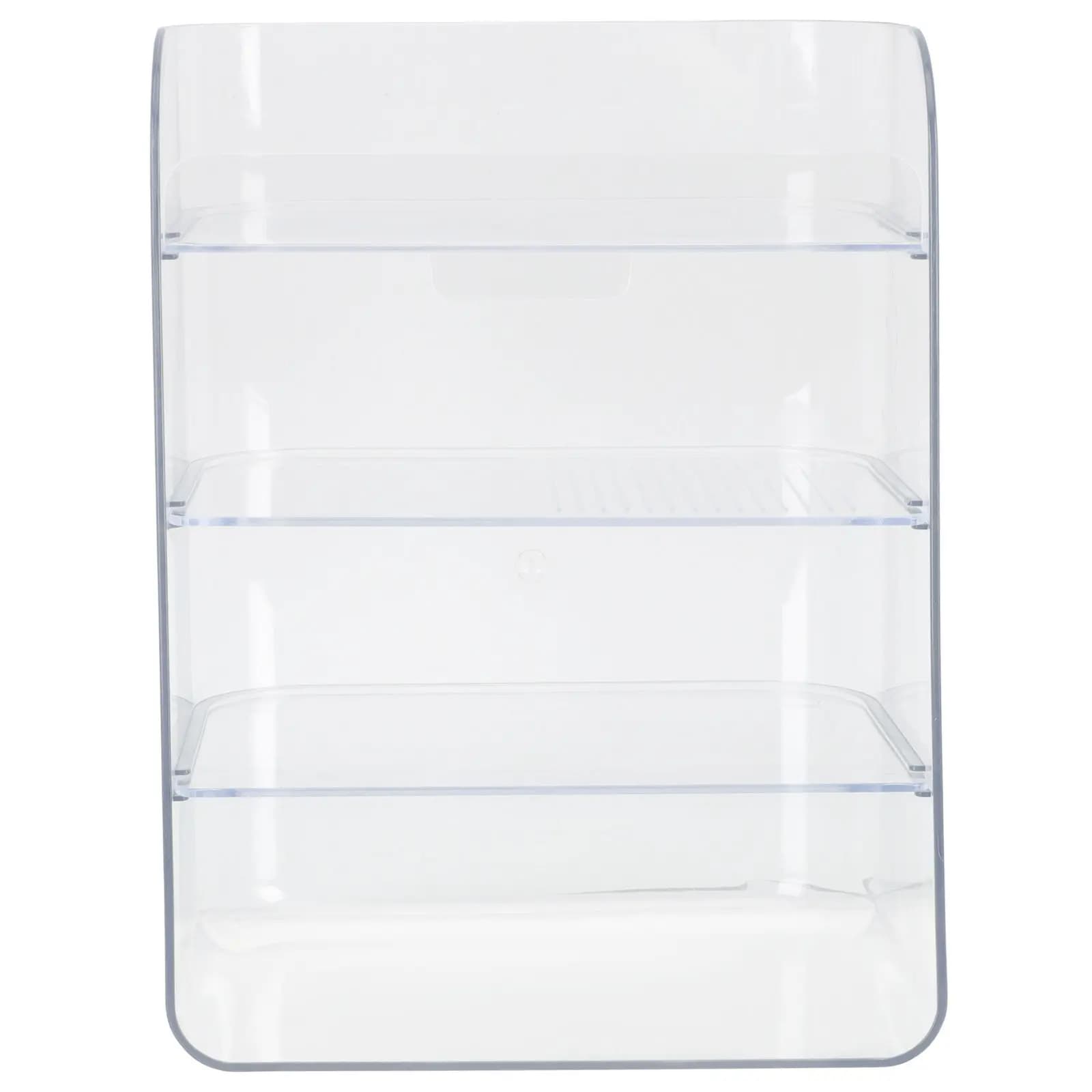 Organizzatore Premium in Plastica Trasparente per Pennelli da Trucco, Flaconi, Prodotti Skincare, per Toeletta e Bagno