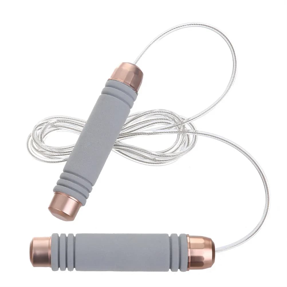 Heavy Duty Adjustable Weighted Jump Rope Fitness Accessory for Cardio Endurance Leg Thigh Calf Forearm Strengthening