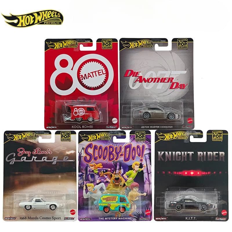 Hot Wheels Premium Pop Culture Metal Car 1/64 80 Anniversary THE MYSTERY MACHINE HotWheels Miniatures Car Diecast Model Car