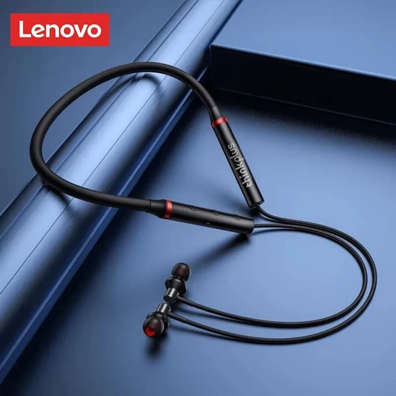 Auricolari Bluetooth Lenovo HE05X originali al 100%, auricolari impermeabili, cuffie sportive con fascia magnetica per il collo, audio HIFI