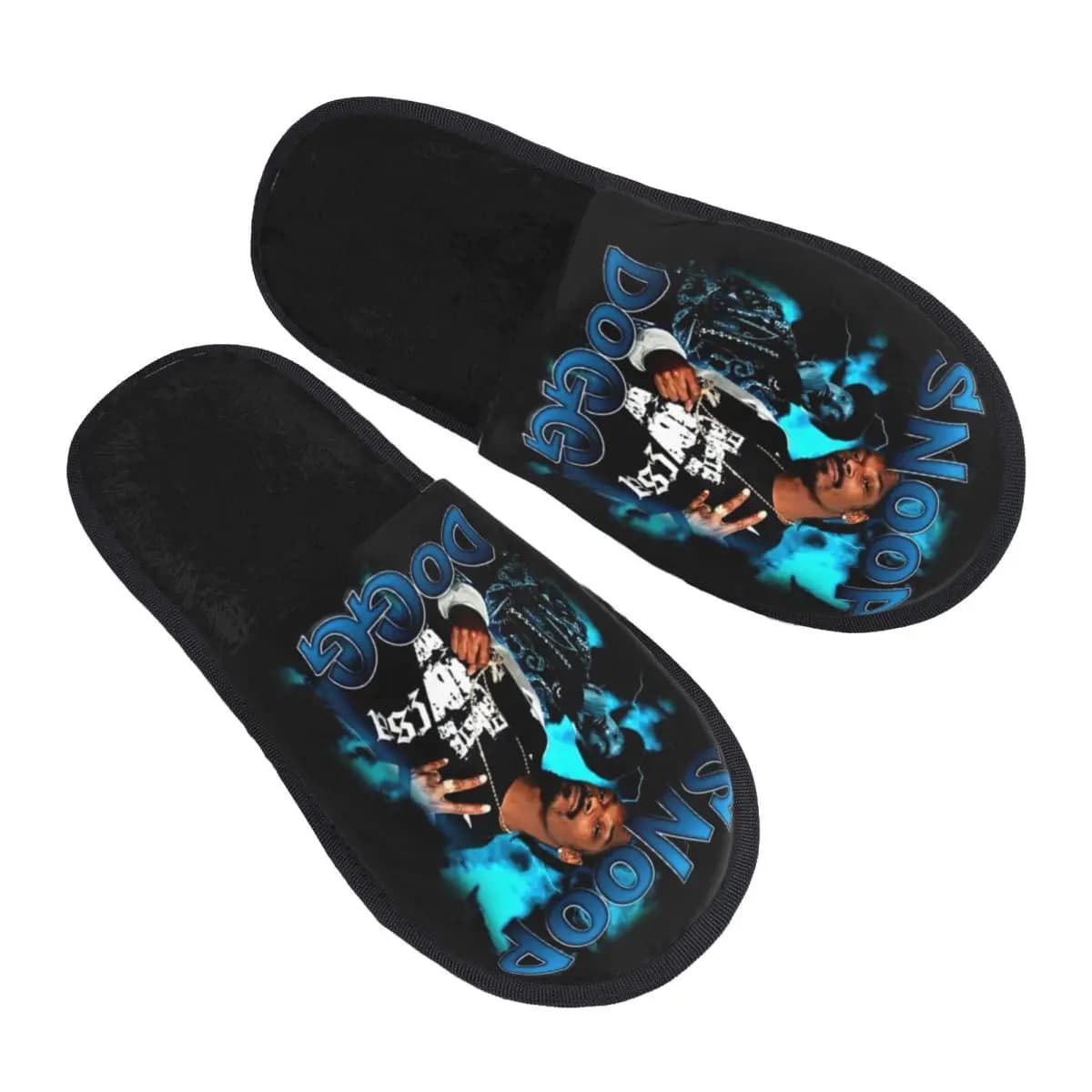 Snoop Dogg Pantofole da casa vintage anni '90 da donna comode in memory foam per rapper musicale, scarpe da pantofola da camera da letto