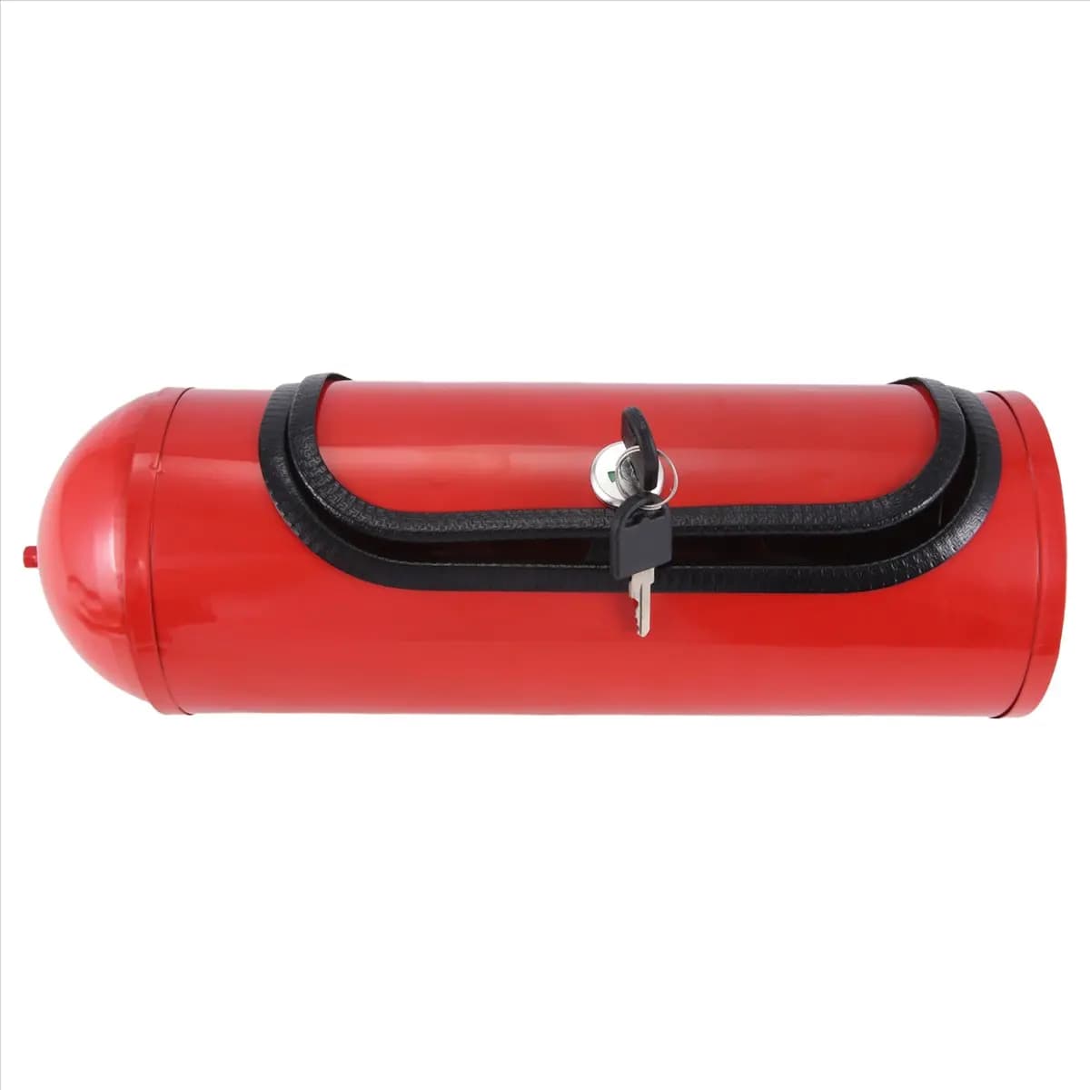 (FDDT) Portabottiglie a Forma di Estintore con Serratura e Chiavi, Mobiletto Mini Bar a Forma di Estintore, Rosso Vino