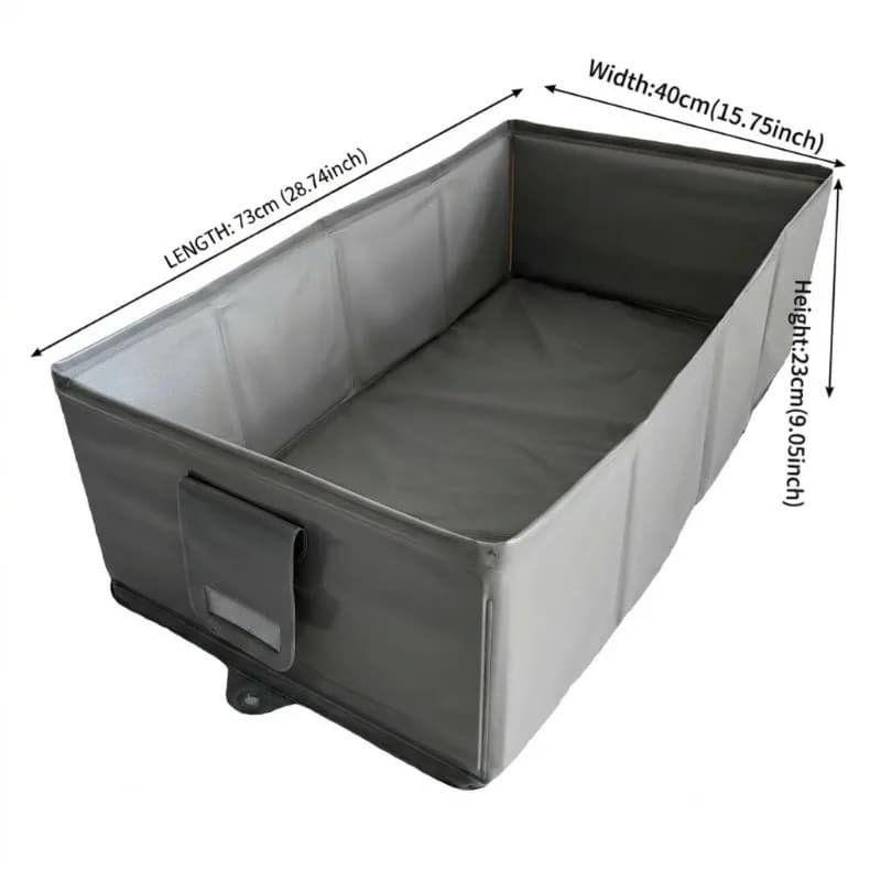 Foldable Rectangular Pet Bathtub With Drain Hole Portable Washing Tub For Dog Cat Puppy Kitten Bath Cleaning Indoor Outdoor Use