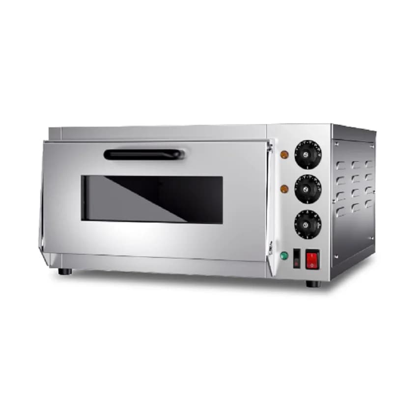 Nuovo Forno Elettrico Commerciale a Singolo o Doppio Piano per Panetteria, Attrezzatura Automatica per la Cottura di Torte, Pane e Pizza con Piano in Pietra