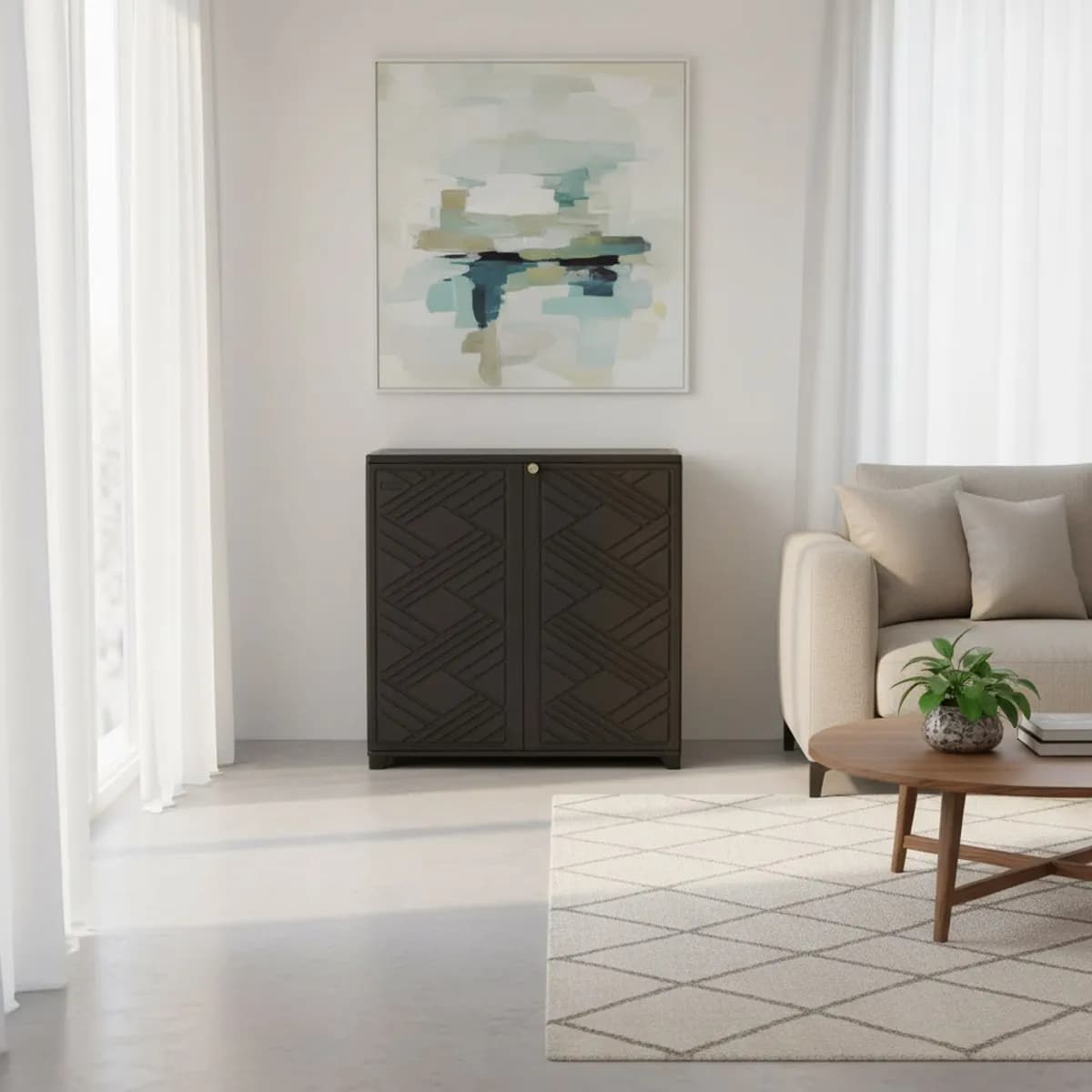 Outdoor Storage Box Resin Plastic Waterproof Cabinet Patio Garden Balcony Backyard All Room Black