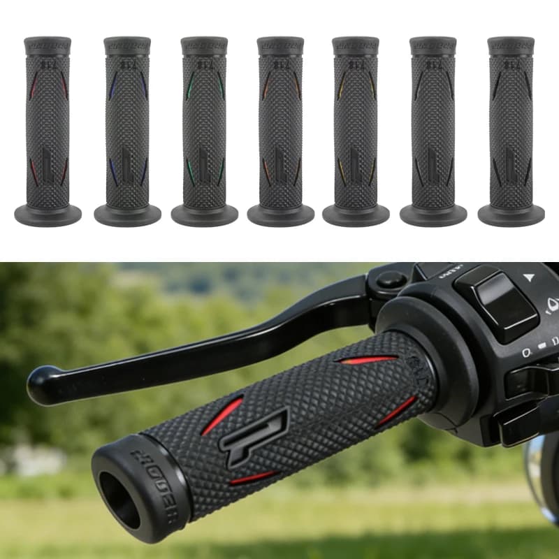Motorcycle grip Dirt Bike Grips 7/8" Rubber Bike Handle Grip Handlebar Mx Pillow Top Throttle 22/24mm Bar
