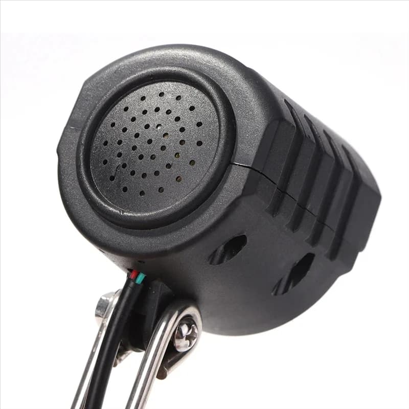 ABKV-E-Bike Clacson Light 12W Bicicletta elettrica 4 LED Faro con doppio clacson e interruttore della luce Torcia per bicicletta