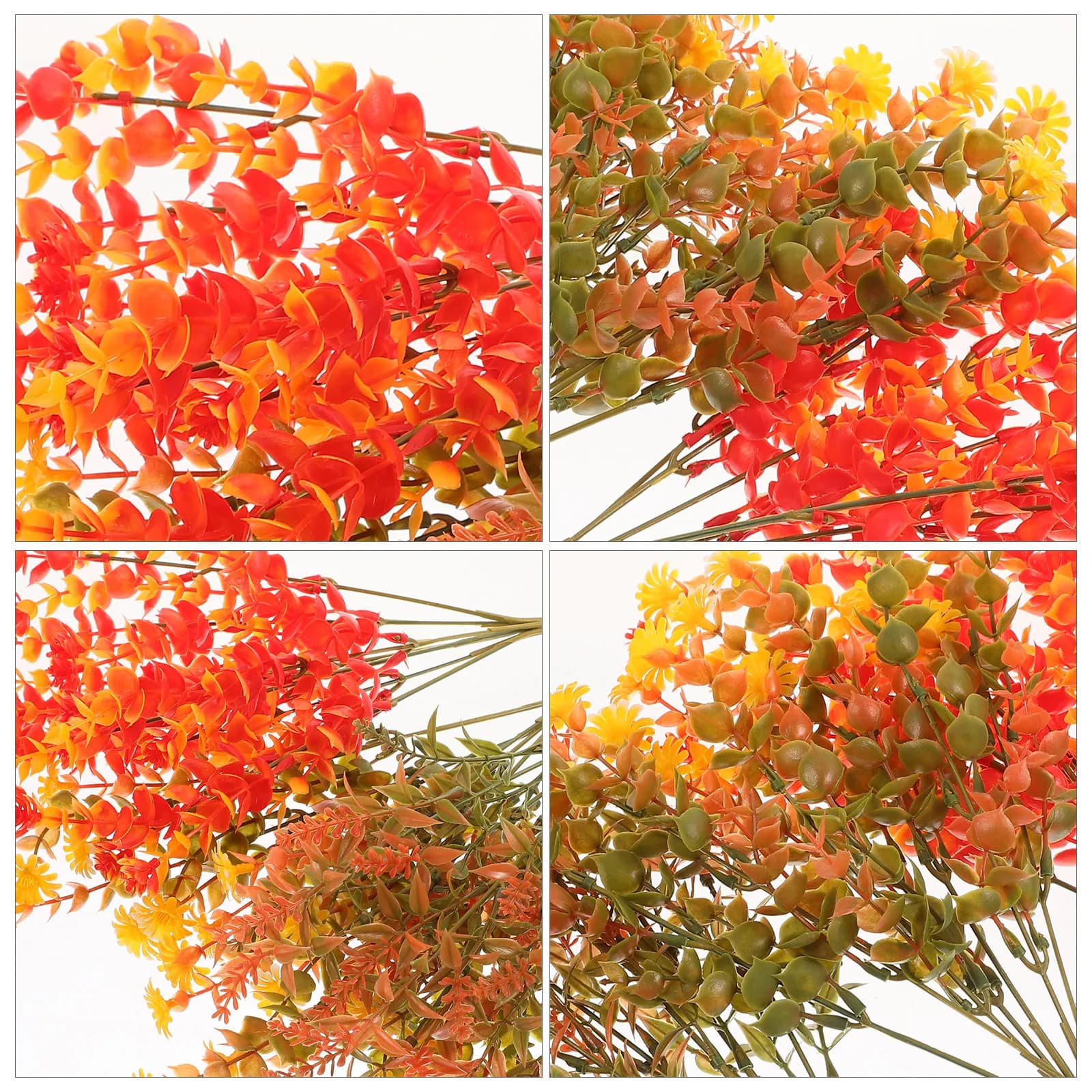 12Pcs Lifelike Artificial Plants Bunches for DIY Vase Arranging Table Centerpieces Wedding Party Home Office Decor Fake Flowers