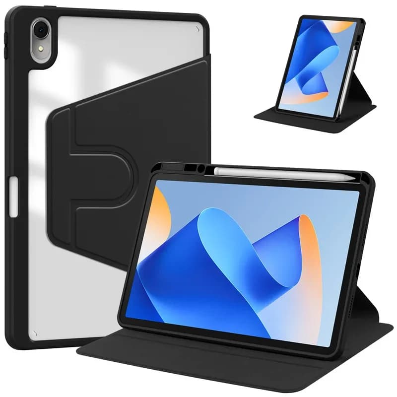 360 ° Custodia per tablet in pelle di vibrazione di lusso rotante per Huawei MatePad 11 2021/2023 Custodia protettiva antiurto in acrilico DBY-W09 da 10,9 pollici