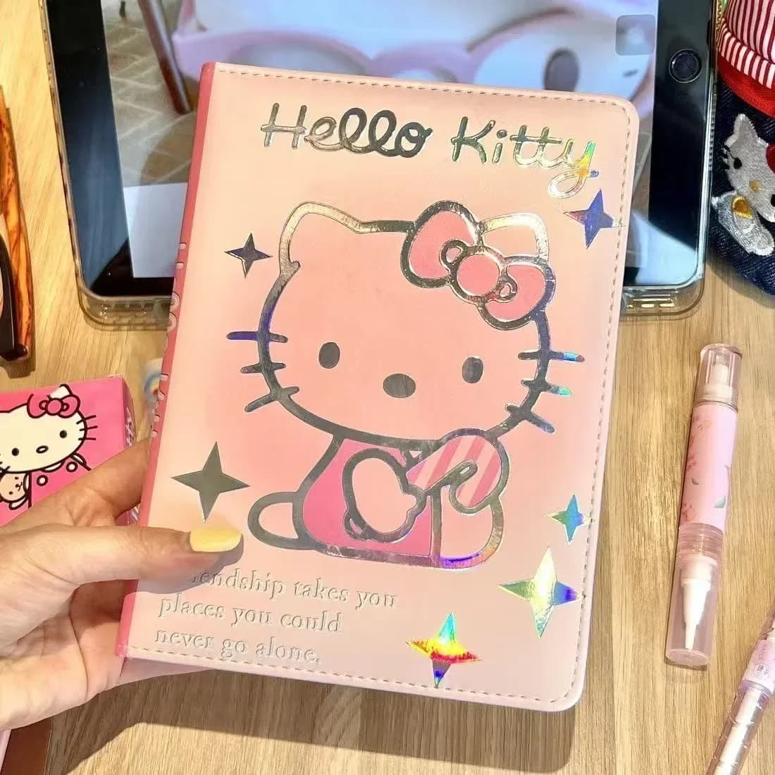 Kitty notebook cute Hello Kitty diary high value student laser notebook color pages